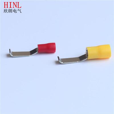 L1BV凹形预绝缘端片头型片紫铜接线端子.2LBV1.25-5-3/4.6冷折角