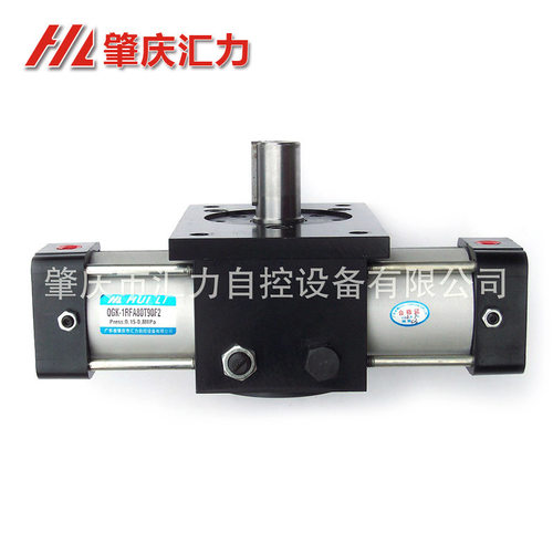 肇庆汇力齿轮齿条摆动气缸 可调 QGK-1 SD63 80 100 125 T90T180