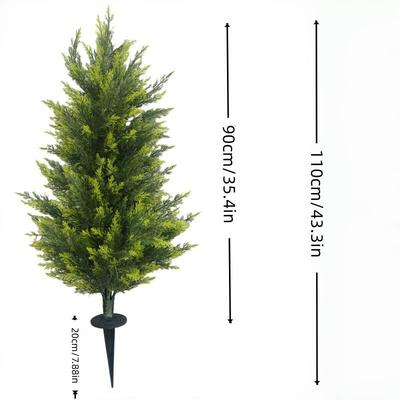 爆款仿绿植地插真柏树林盆杨景黄木H00934水草假花假树家居园装饰