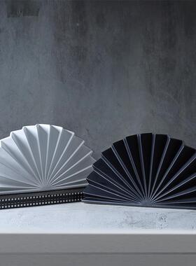 创意USS折纸扇陶瓷摆玄件关酒柜电形柜展视示柜书柜装饰品工艺品