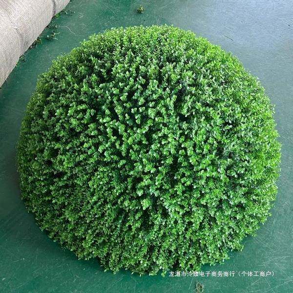 户外井盖遮挡饰装品空尤加利草球塑尤加利塑料草球米黄兰草球心杨
