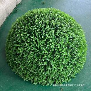户外井盖遮挡饰装品空尤加利草球塑尤加利塑料草球米黄兰草球心杨