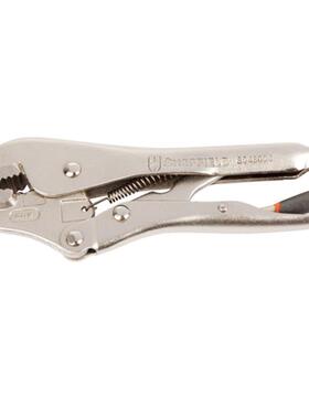 钢盾0897工具铬钒钢直齿口大力钳7寸1寸S04804S004800直5