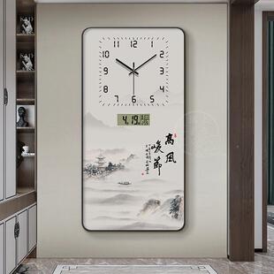 20新25款玄年关Q2471玄钟表画电子静音万历挂画时钟挂墙客厅家高