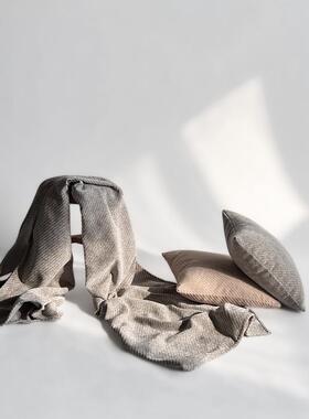 超柔玛尔斯枕绒抱轻奢高档酒店WBO棉房间客厅沙发靠枕纯色加厚垫