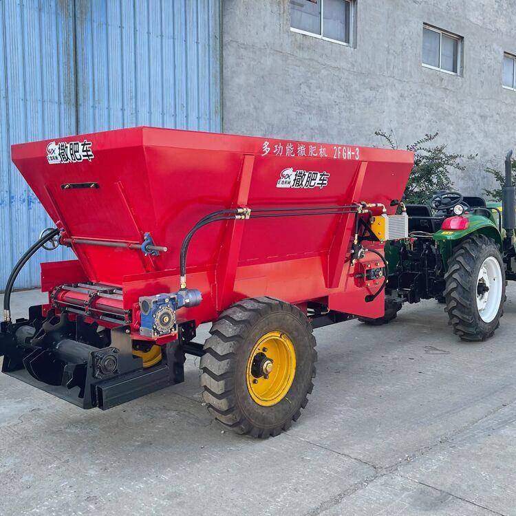一机机多用干湿肥撒机拖拉牵撒引双圆盘肥抛洒撒粪车农田XH-SFC肥