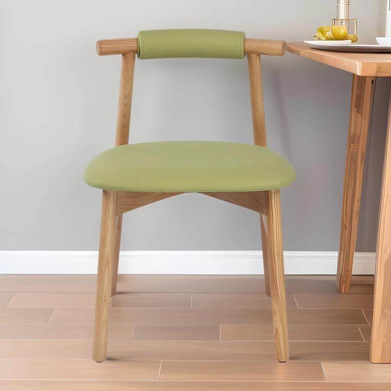 实木餐椅日式白蜡木桌酒椅书房M1105#书椅前台高脚吧椅餐现代简约