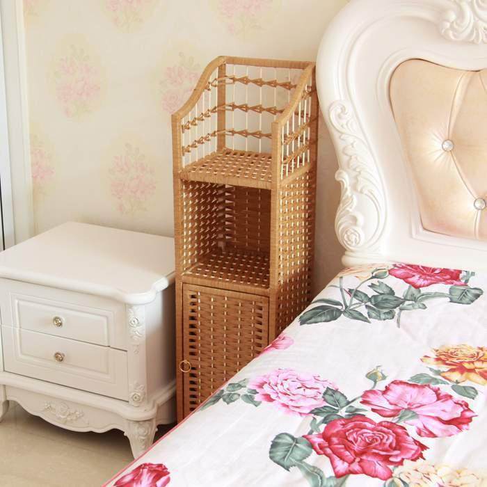 窄柜床头藤编夹缝简约创收纳柜储物柜发旁意转角置子沙物架边XPN,电子元器件市场,其它元器件,淘宝优惠券,粉丝福利购,淘宝优惠卷