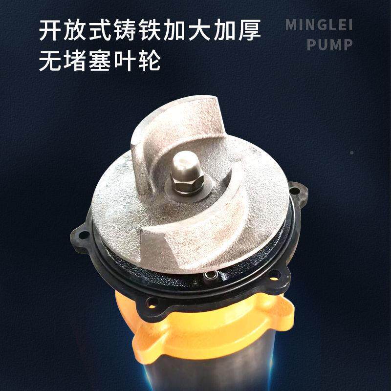 名磊大泥无品牌/浆泵功率污水抽粪水泵抽泥沙吸泥泵家用排污水污