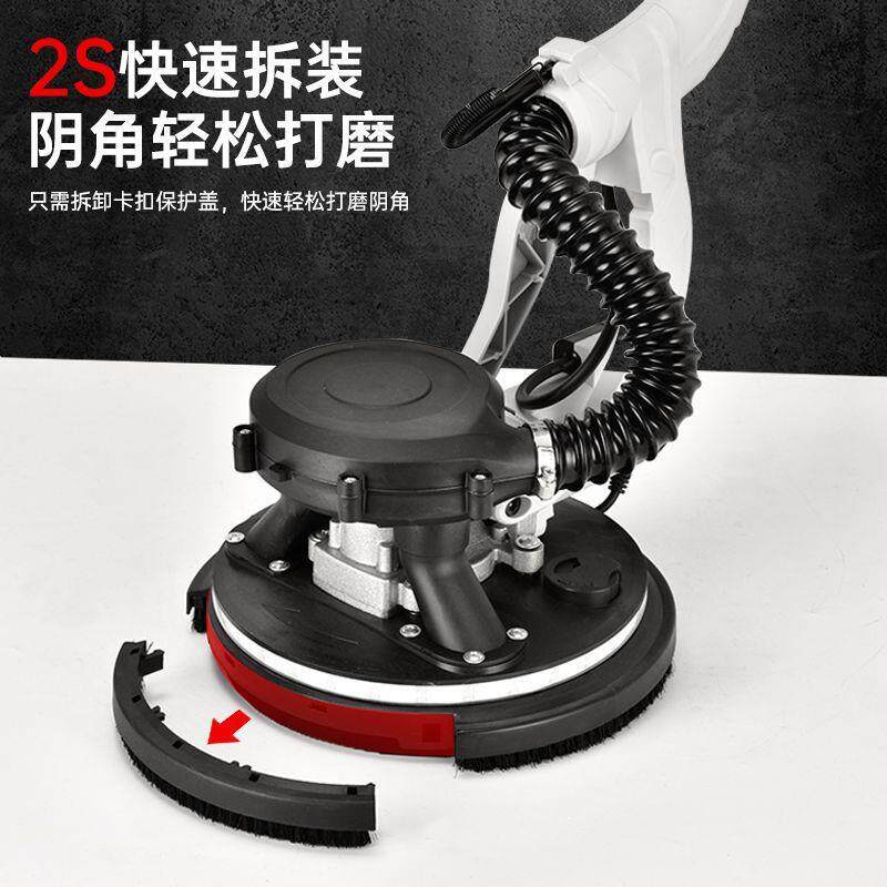 无刷墙面磨打机腻子抛砂纸机APU无尘自吸磨打墙机墙壁光机打砂机