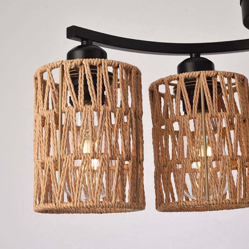 中式仿麻装绳编织吸灯民479宿田园复古饰顶餐厅茶吧室客栈台卧室,家装灯饰光源,智能吊灯,淘宝优惠券,粉丝福利购,淘宝优惠卷