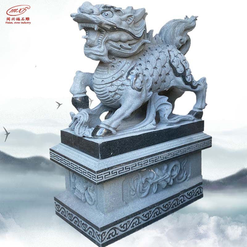 闽兴福花岗岩麒麟雕刻现货