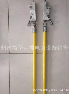 防触电钢双锁杆式线夹头可调固定线ZF011610杆夹玻璃断接引线锁杆