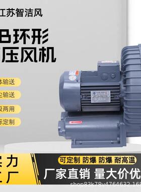 R-1010B大风量环形风机6137.5K高W大功率旋涡气泵物发酵压生鼓风