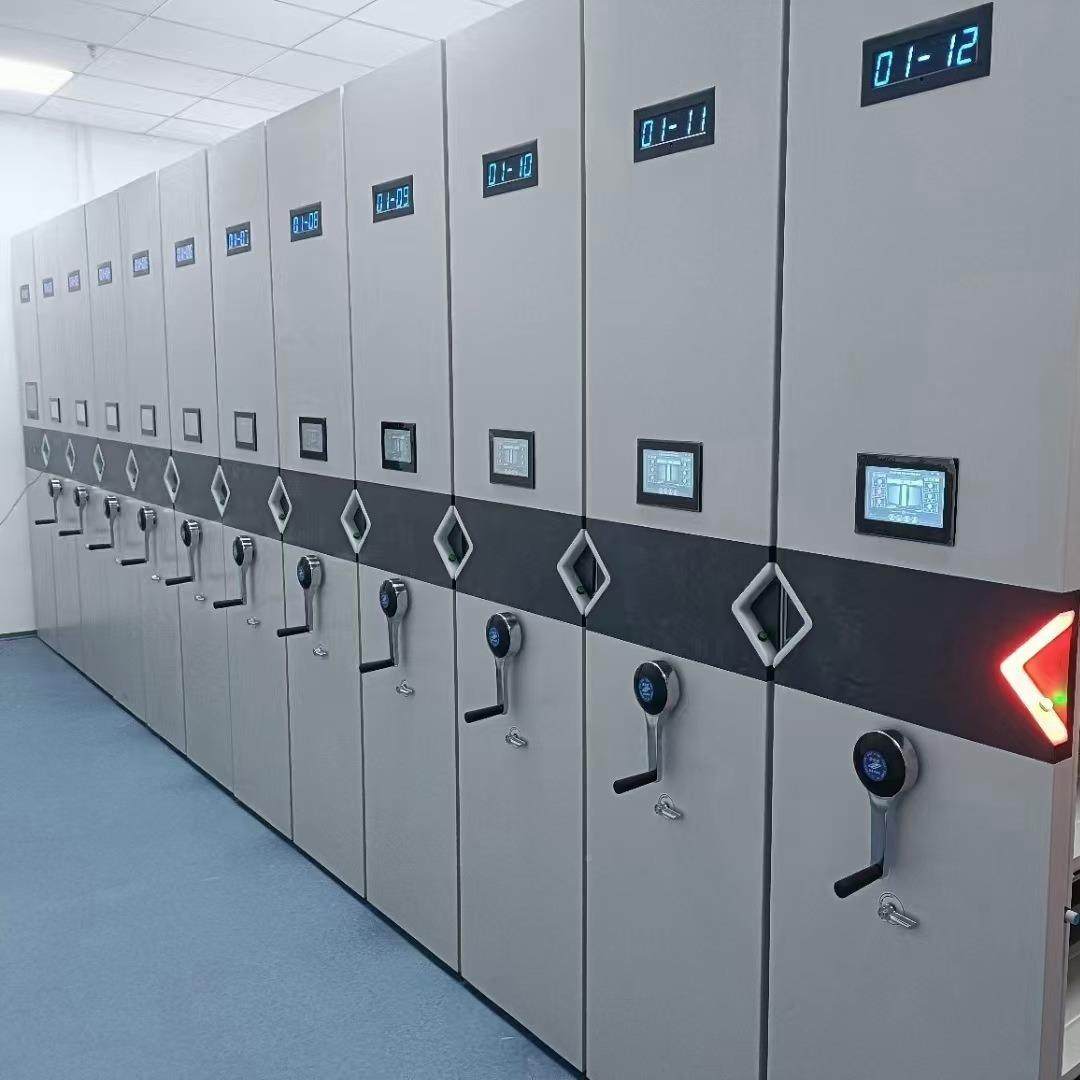 密动集柜档档案室密架电动智900*560*能手摇式案架手动移集轨道档