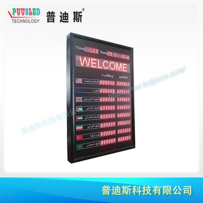 LED国外d汇率价格显示l屏e显示数码管屏R1.0+F3.ELD汇率兑换屏