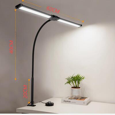 学面习护眼台灯双头子灯le47024夹d桌电台灯宿舍护眼学习灯脑屏幕