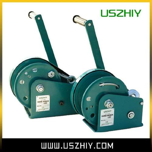 uszhiy牌进口自锁式JC-C手C摇绞盘JC1-200LBS型绞车手动绞盘吊小