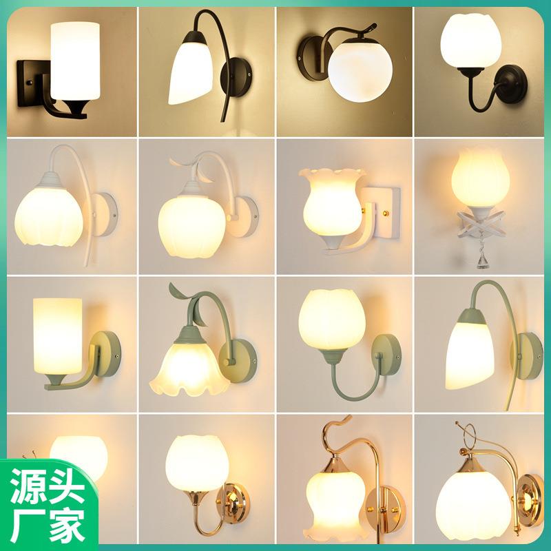 卧室床头灯现代简约led白光客厅楼梯过道墙壁灯酒店宾馆房间壁灯