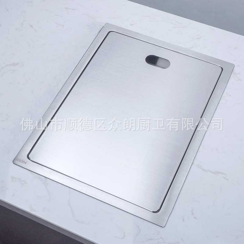 新品304不锈钢带盖板隐藏式水槽带龙头吧台洗碗槽盆3243套装