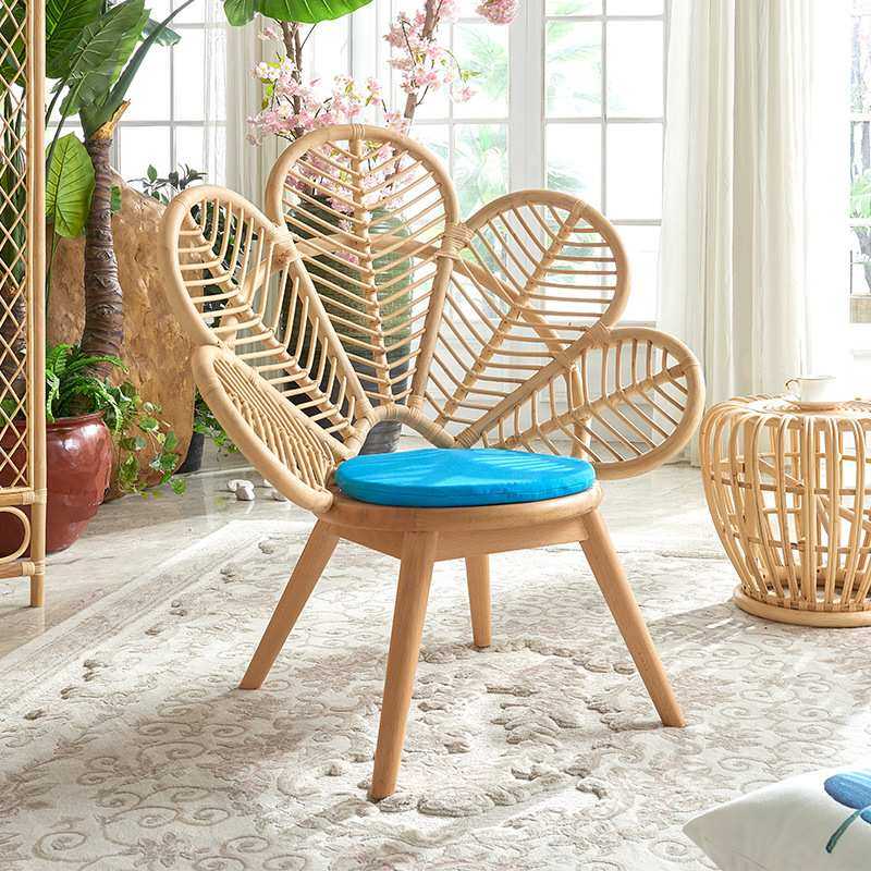 藤椅子单人网红家用孔雀小藤椅茶几组合阳台休闲椅设计师创意家具,3C数码配件,摄像机配件,淘宝优惠券,粉丝福利购,淘宝优惠卷