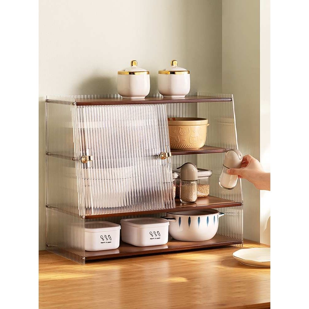 桌面餐边柜厨房储物柜子台面碗柜置物架收纳橱柜茶水边柜家用茶具,3C数码配件,摄像机配件,淘宝优惠券,粉丝福利购,淘宝优惠卷