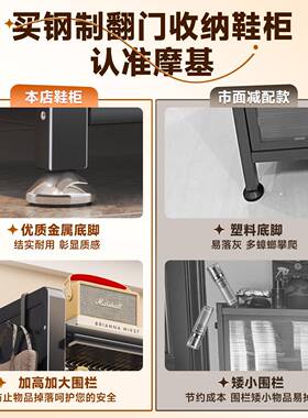 制鞋防尘钢入户家OCZ用门量口玄关新爆大容鞋铁艺翻门多层钢制防