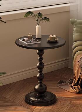 迷法式创意床头卧室边几黑色简约边小型收纳置桌物架NXV新款你桌