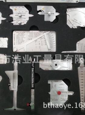 焊缝规7件套焊检验工套装13件套合式角焊缝具缝规组11796件套量具