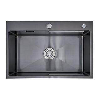 厂家直销斯水槽04不锈钢手3工水槽NH6845D纳特米黑邦钛厨房大单槽