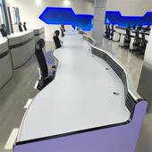 合天津亿信诚钢木结监控工作台家控制台操78684作台厂防护天设计