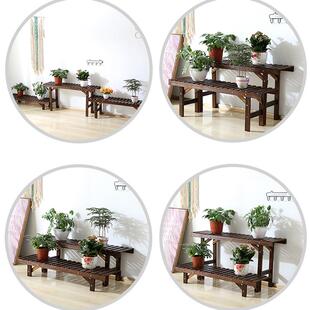 ft实木质防腐花地架子多多层室内客厅阶阳台梯落式户无品牌/外庭