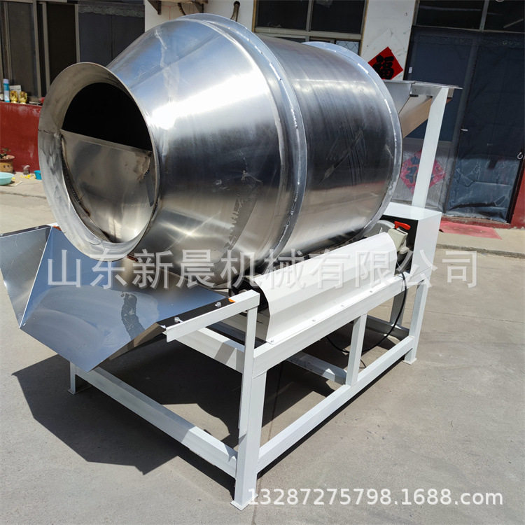 自动搅拌机 滚筒式鸡翅腌制调味桶不锈钢颗粒搅拌机图片