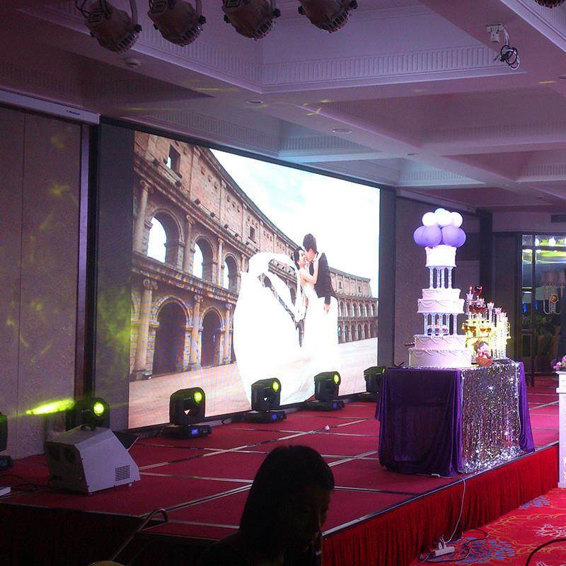 室内P4表贴高清led显示屏全彩P4室内酒店舞台会议室led电子屏幕