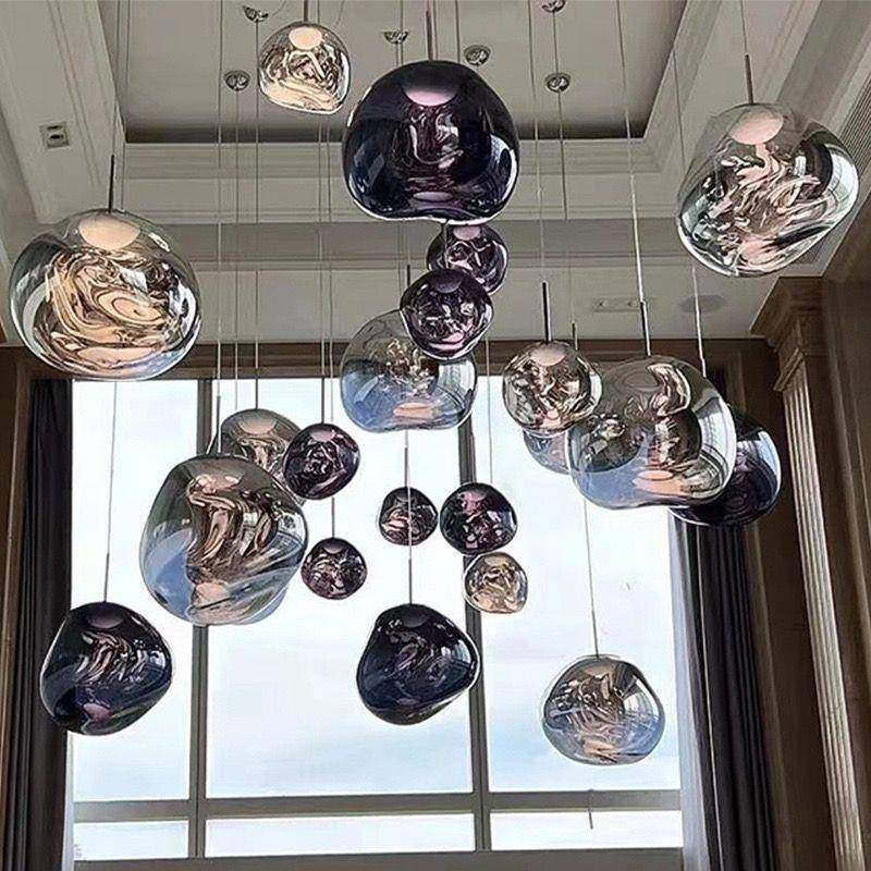 设计师熔岩吊灯大别墅loft复式楼梯网红客厅吧台简约餐厅熔岩吊灯,家装灯饰光源,智能吊灯,淘宝优惠券,粉丝福利购,淘宝优惠卷