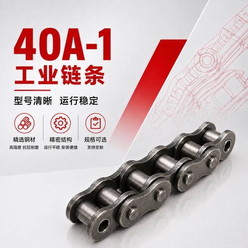 40A-1-16L 2.5寸锰钢大节距滚子链 工业传动单排链条
