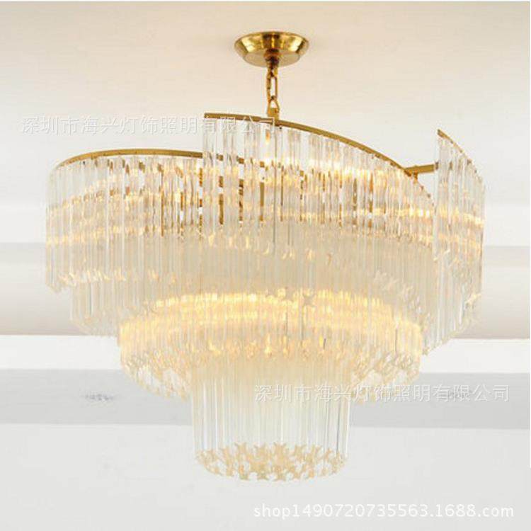 后现代吊灯轻奢简约客厅水晶灯圆形创意螺旋创意卧室灯别墅大厅灯,家装灯饰光源,智能吊灯,淘宝优惠券,粉丝福利购,淘宝优惠卷