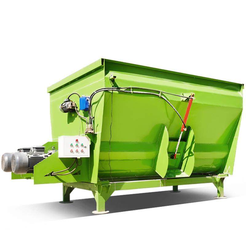大型畜牧养殖场tmr日粮精料混合制备机卧式立式单轴双轴干湿两用