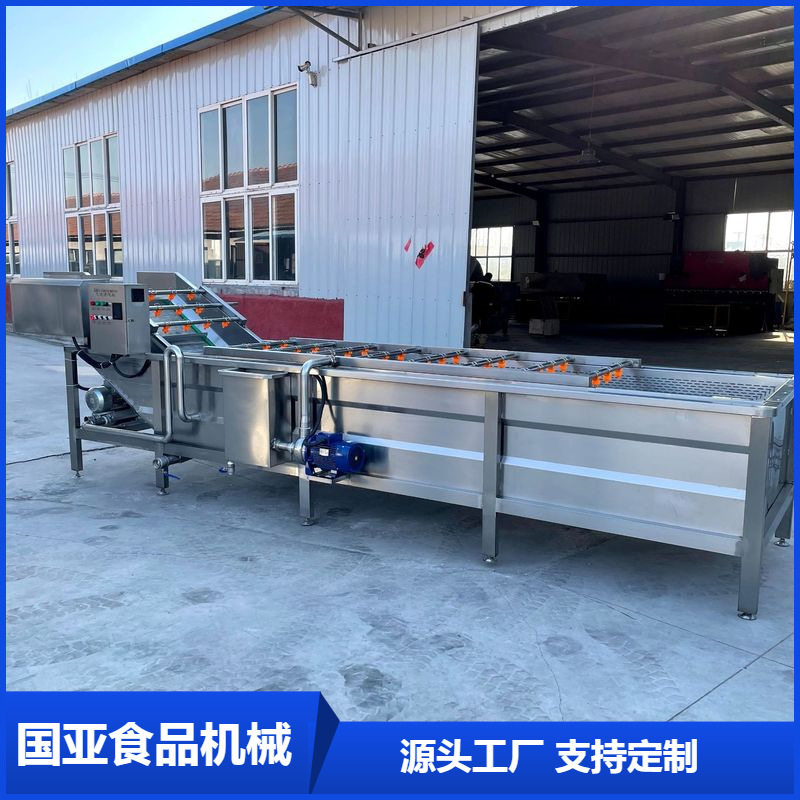 气泡清洗机 果蔬清洗流水线 果蔬榨汁前处理设备