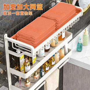 白色毛巾架免打孔浴室卫生间置物架一体壁挂三层套装太空铝浴巾架