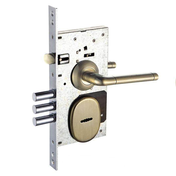 防盗门主锁锁体叶片主锁304不锈钢斜舌标配锌合金钥匙,基础建材,锁具配件,淘宝优惠券,粉丝福利购,淘宝优惠卷