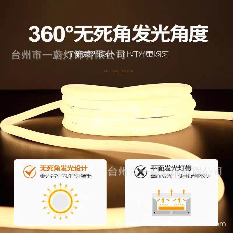 柔性灯带LED灯条户外亮化招牌霓虹灯亮化线条灯庭院花园房屋