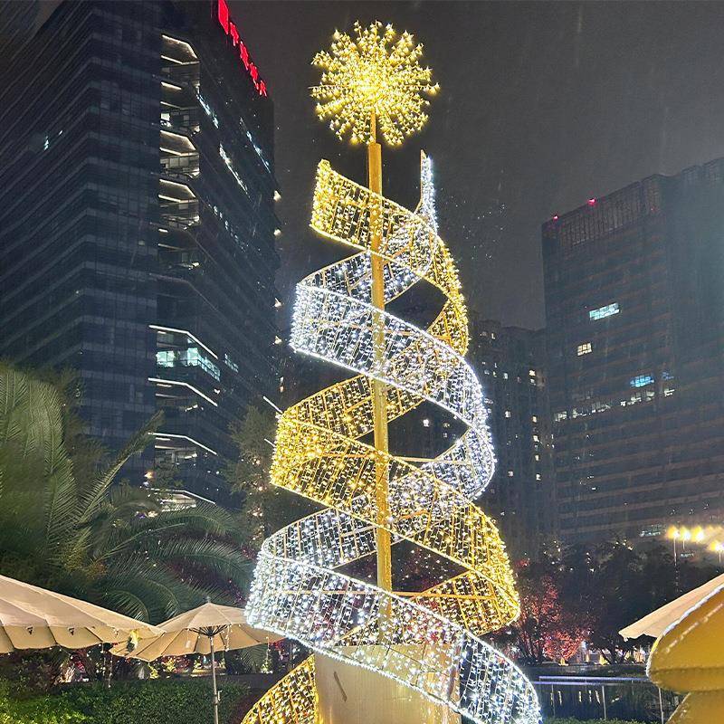 户外LED灯光节S型绕树造型灯商场公园街道装饰灯