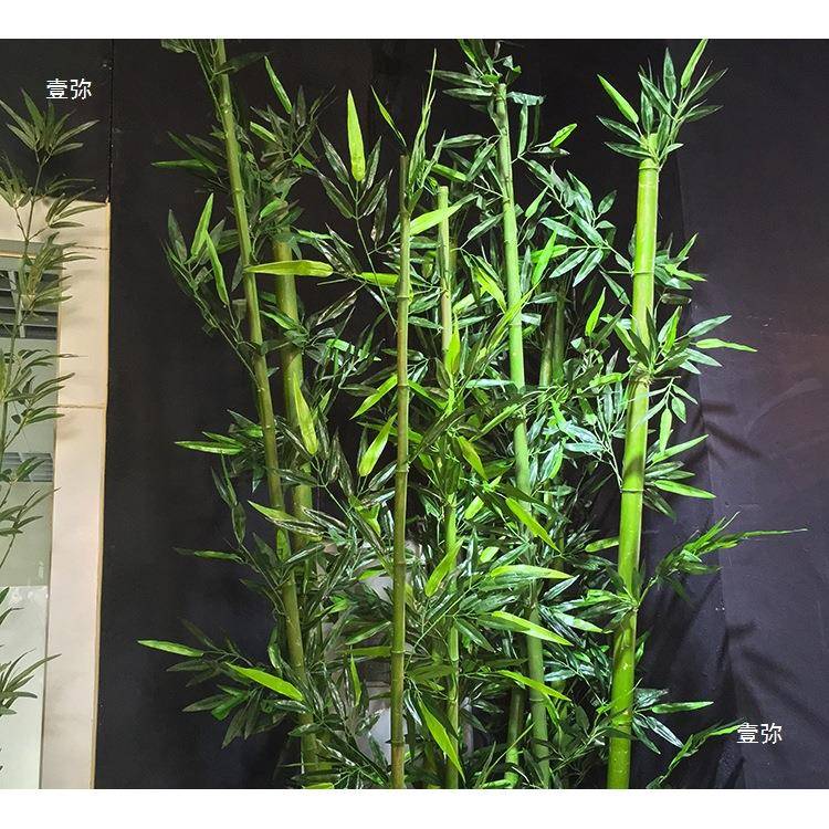 茉图竹子假竹子装饰隔断屏风酒店橱窗客厅玄关绿植物加密造景