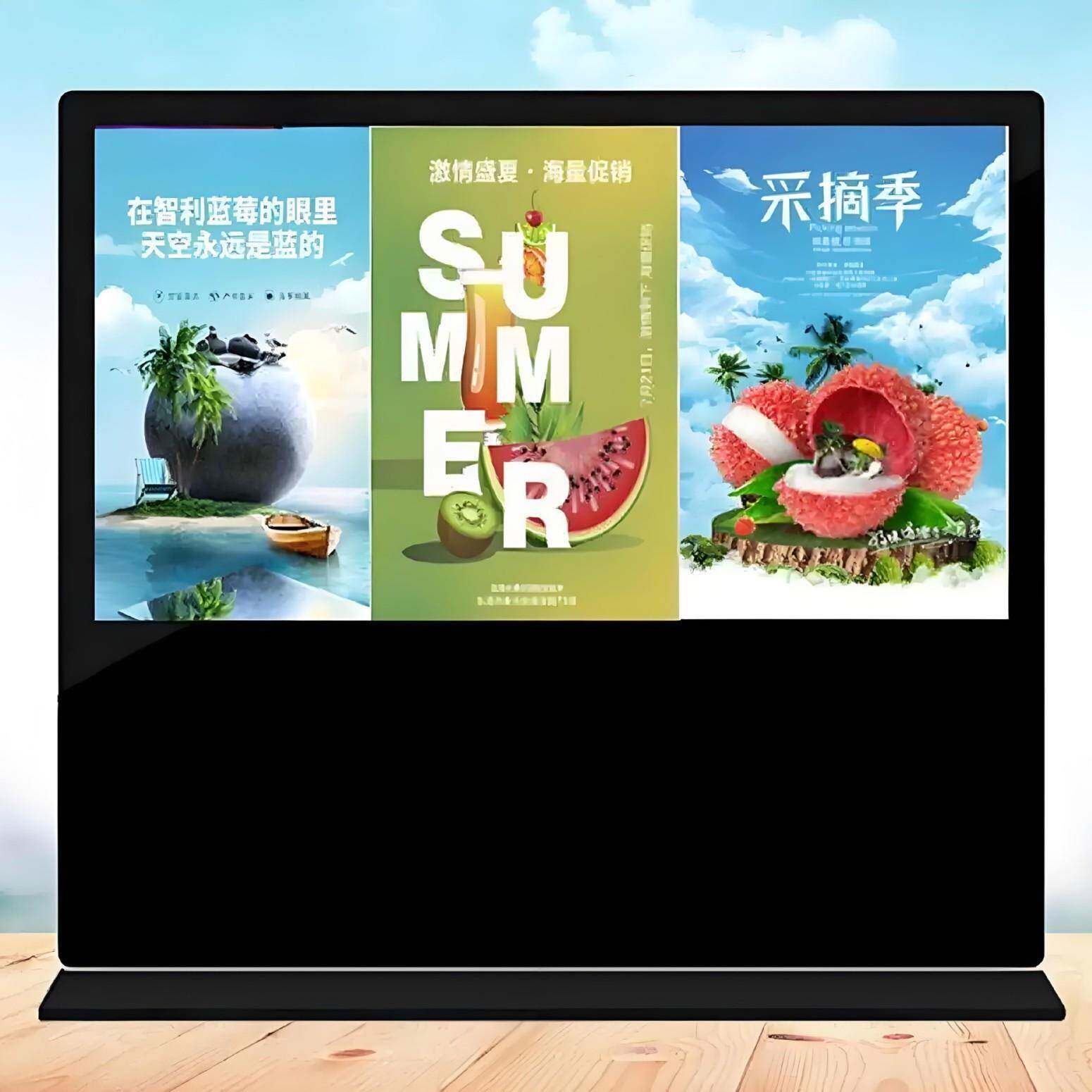 86寸立式广告机落地式触摸一体机查询互动触摸屏交互式宣传广告屏