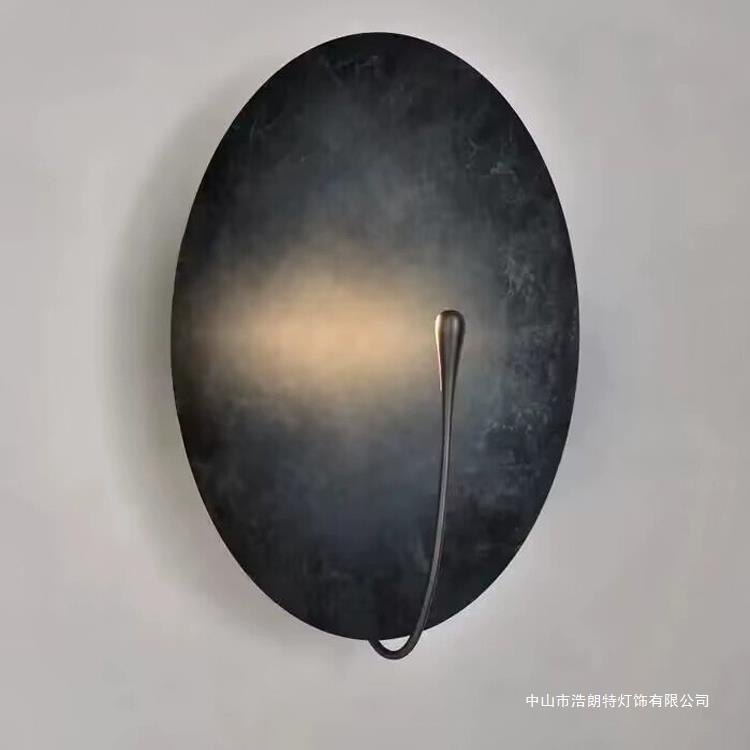 设计师现代极简圆形装饰壁灯