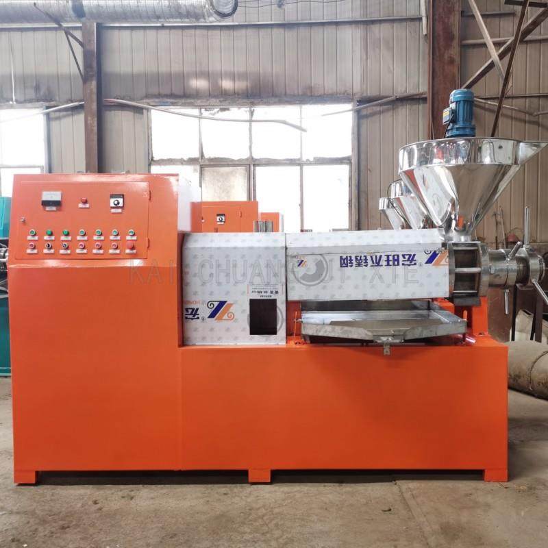 商用125型全自动螺旋榨油机油坊全套设备生产花生菜籽榨油机