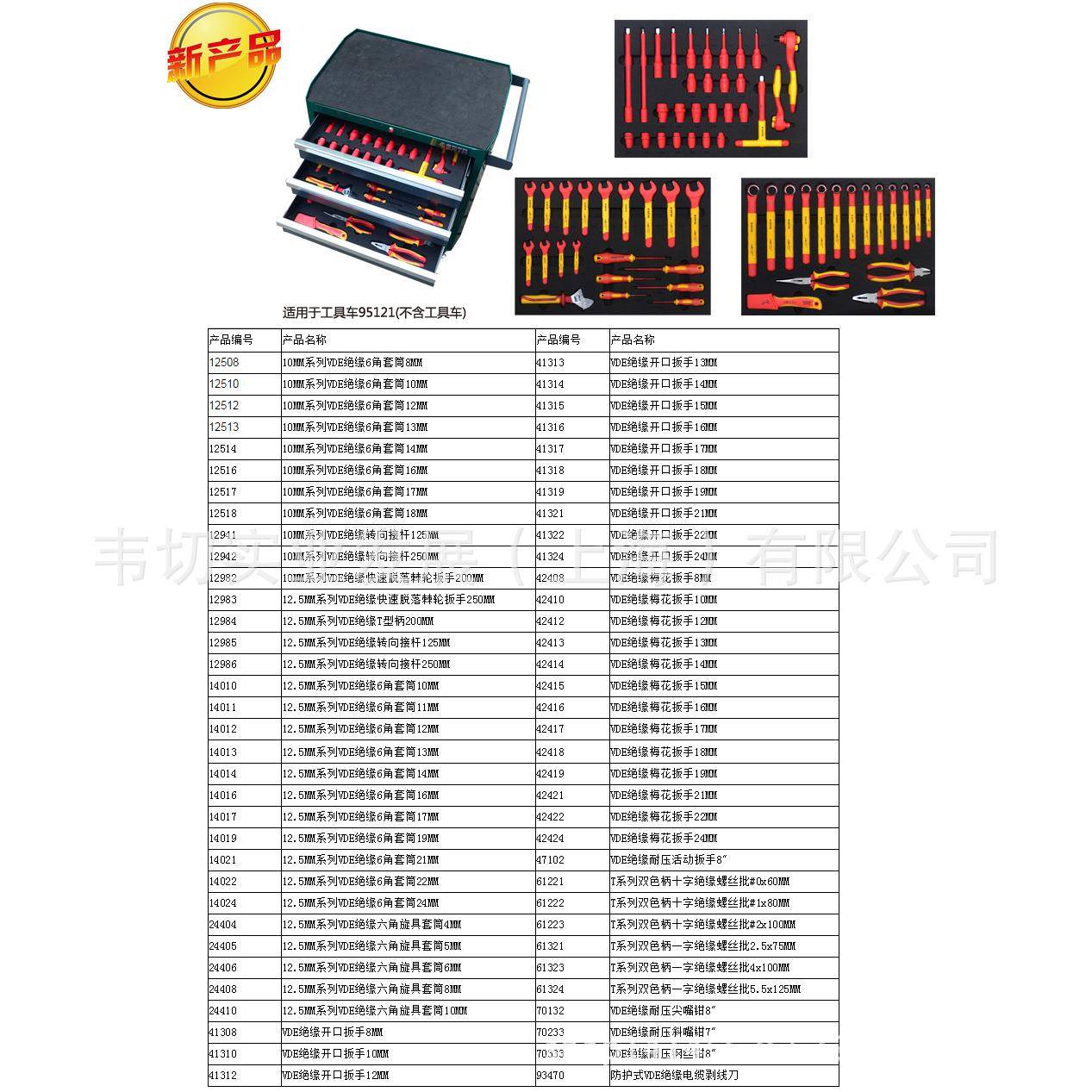SATA68件新能源汽车维修套装电动汽车维修工具组套09928