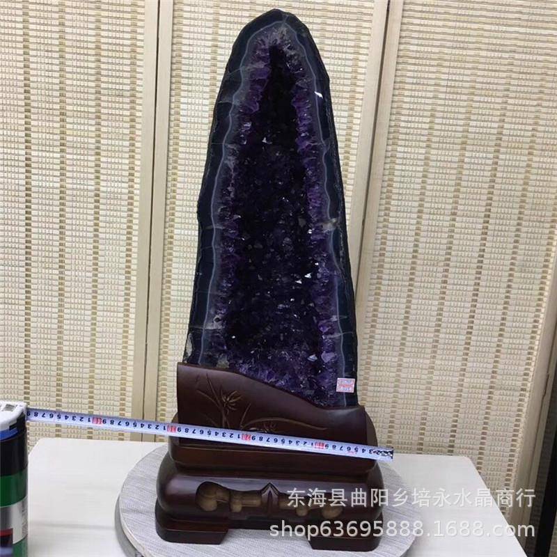 天然紫水晶洞摆件乌拉圭紫晶洞紫水晶洞摆件直销