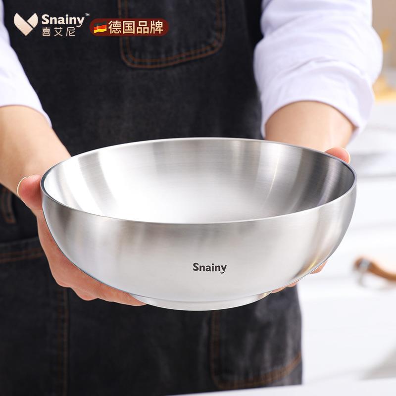 不锈钢泡面碗双层防烫商用螺蛳粉麻辣烫面碗汤碗拉面碗面条碗